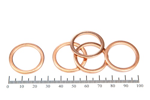 Шайба медная 22х28х1.5