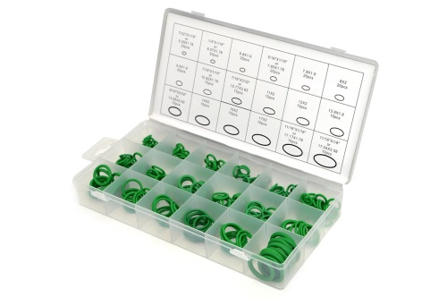 Набор колец резиновых уплотнительных O-Ring NBR70 Дюйм. (GREEN) 270шт HIMPT