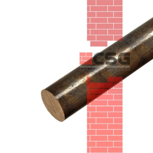 Круг бронзовый 80 прес, длина 3 м, марка БРАЖМц10-3-1.5